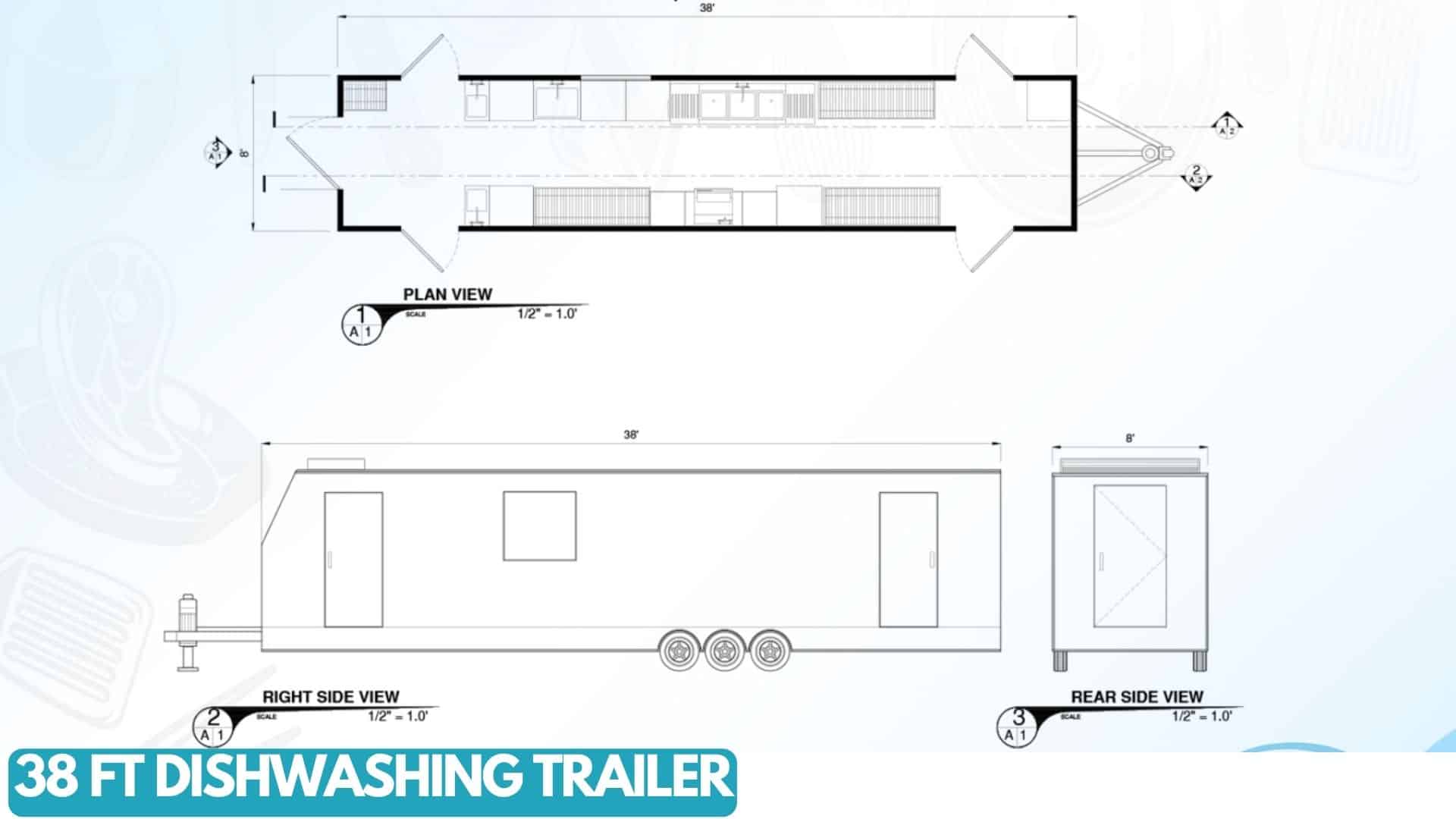 Dishwashing Trailer Rental in Alabama_28FT