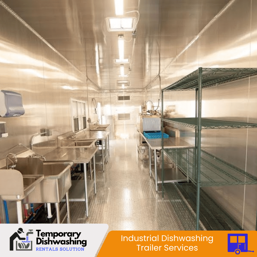 38FT High Temp Conveyor Dishwashing Trailer 04